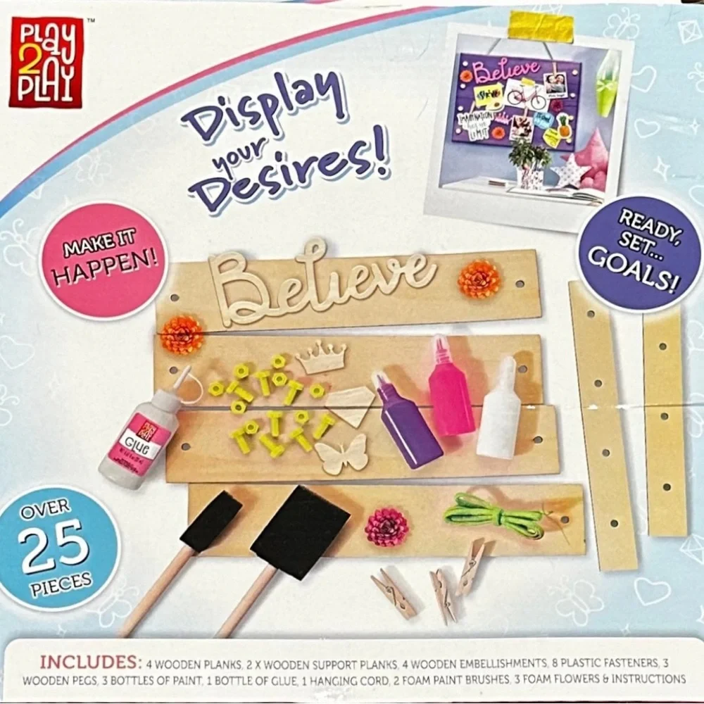 💞 New Play2Play Goals Mood Board Arts & Crafts Kit